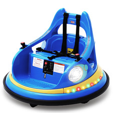 Electric Bumper Car for Kids 1.5-6 Years with Remote Control DIY Stickers 12V