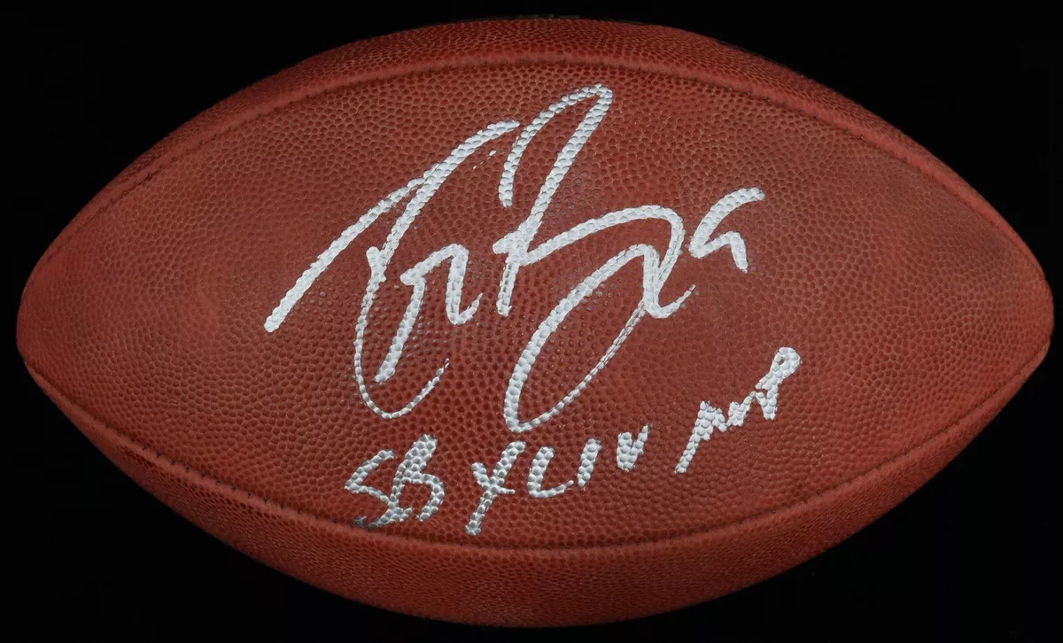 drew brees autographed football