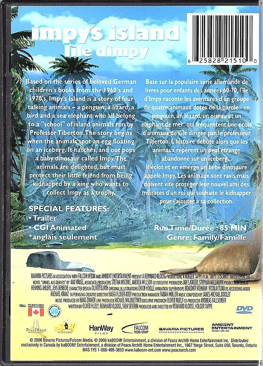 Impy's Island (DVD, 2008, Canadian Bilingual) | eBay