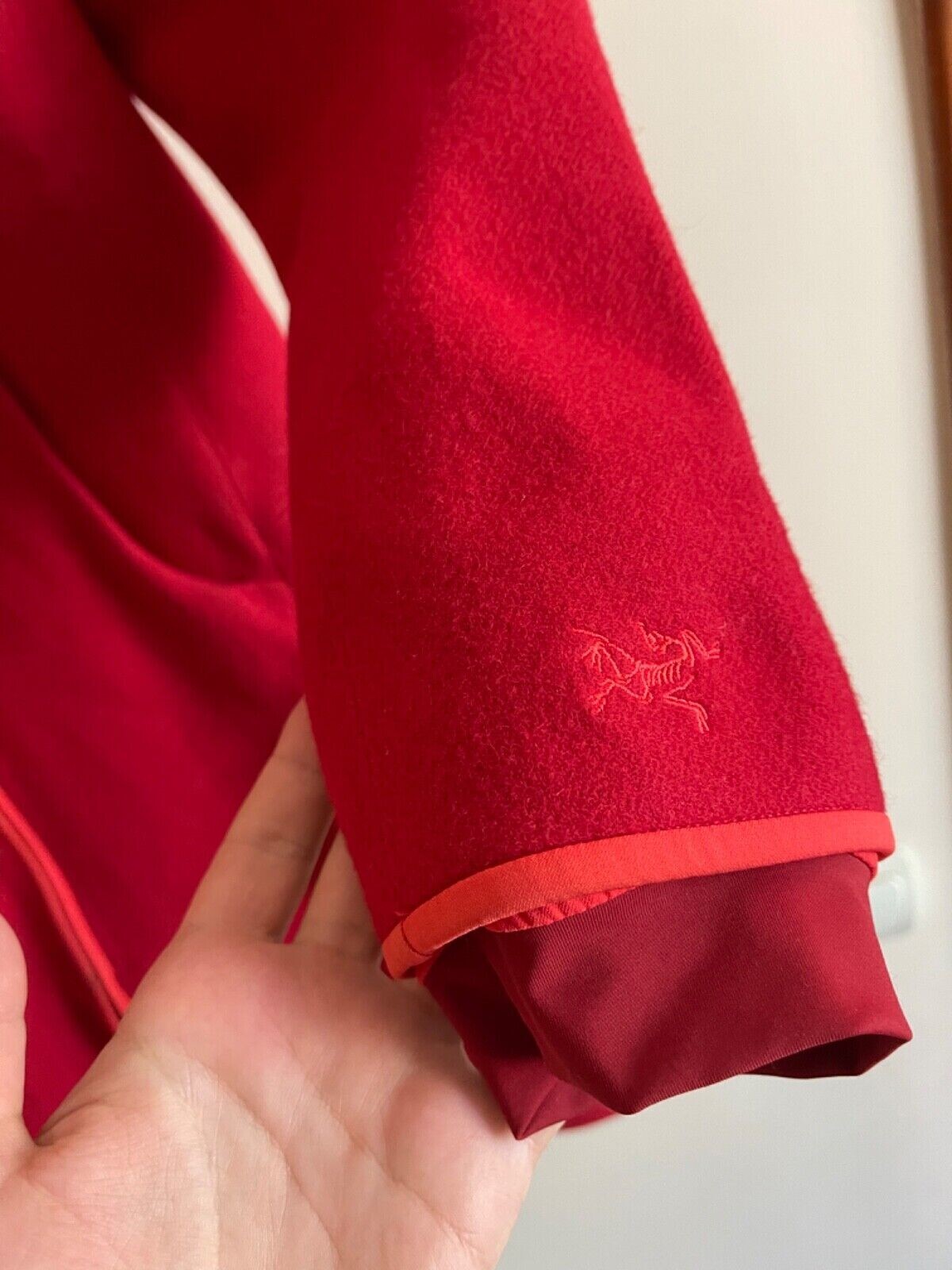 ARC'TERYX ARCTERYX LANEA CAPPOTTO LUNGO GIACCA LANA DONNA GRANDE ROSSO MELA CARAMELLA £400RP RARO