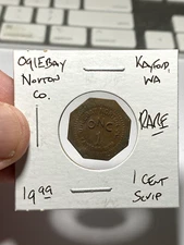 Oglebay Norton Company Kayford Washington 1 Cent Scrip