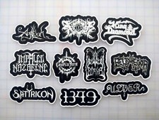 Black Metal Vinyl Sticker Lot 10 Stickers SET 2 cvlt gothic death punk heavy