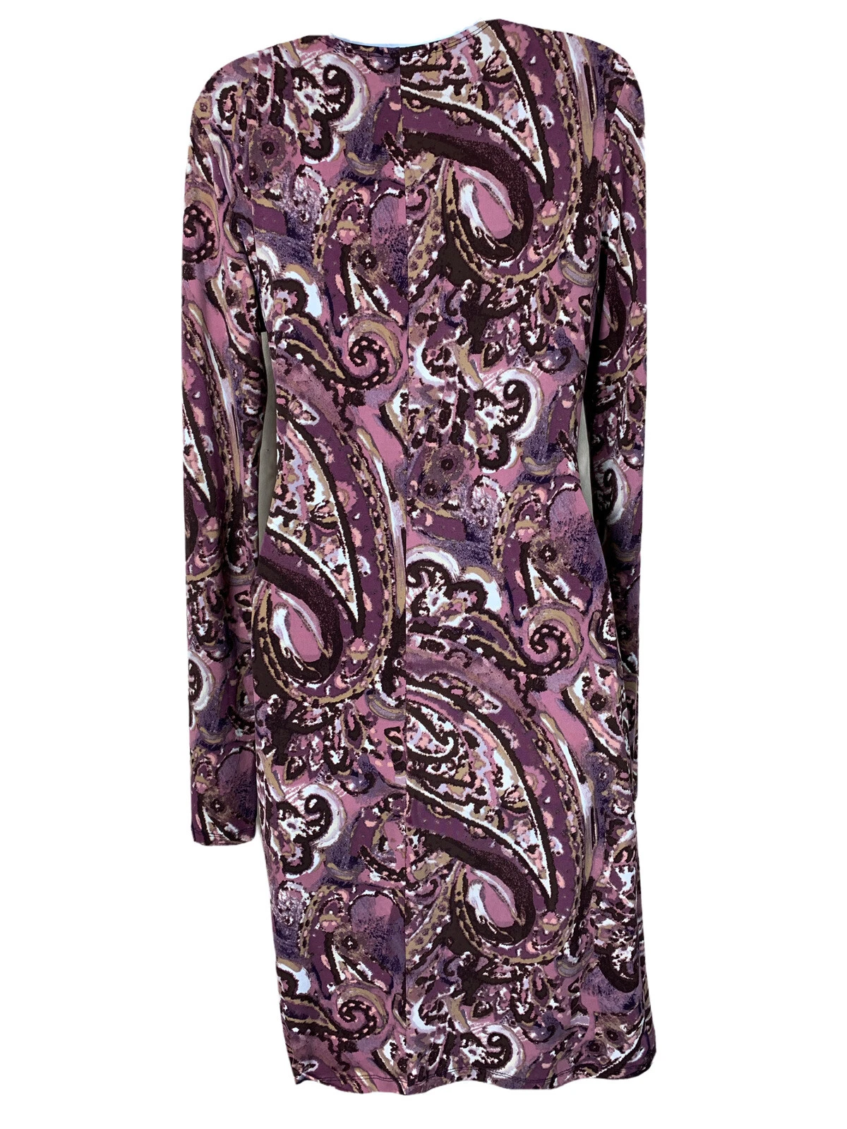 Abito Michael Kors tg 6 finto avvolgente jersey elasticizzato drappeggiato zip davanti scollo a V sexy