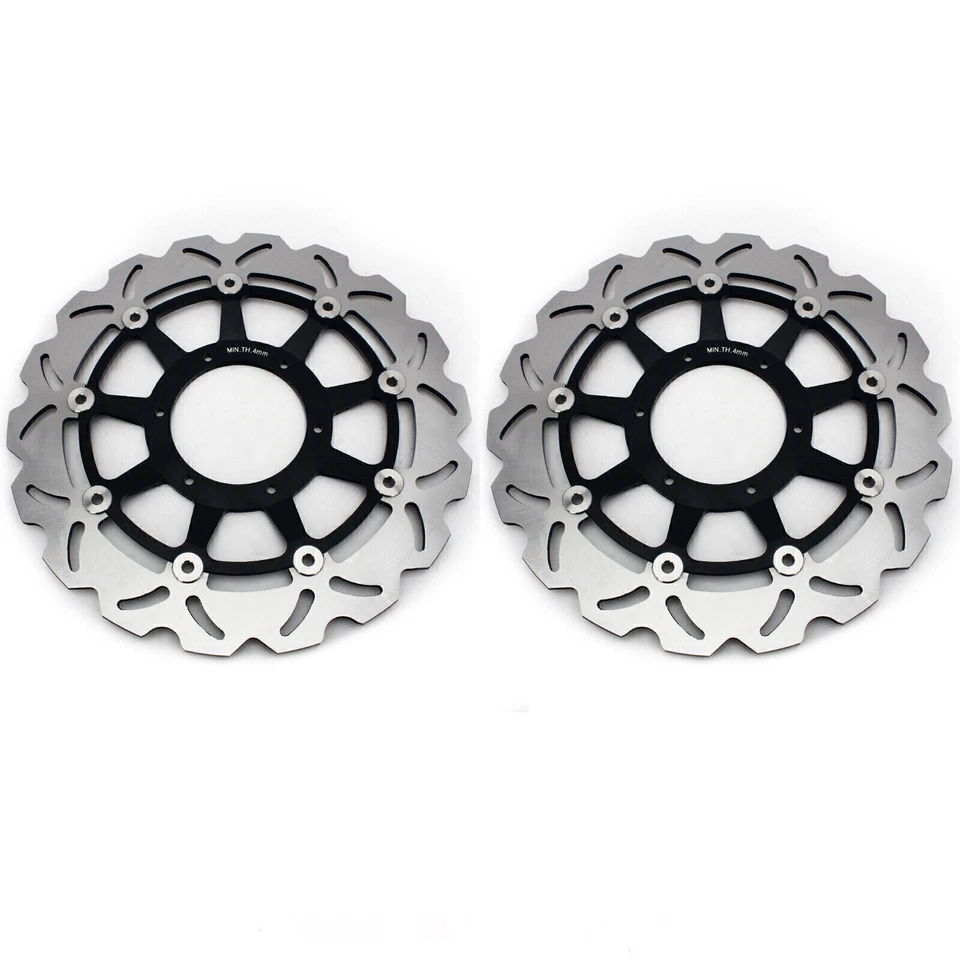 2 Front Brake Disc Rotors Set For Honda CBR 1000 RR 2006-2007 Wave Rotors - Image 2 of 4