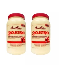 2 Queen Helene Cholesterol Hair Conditioning Cream Jumbo 5 lbs Each 10 lbs Total