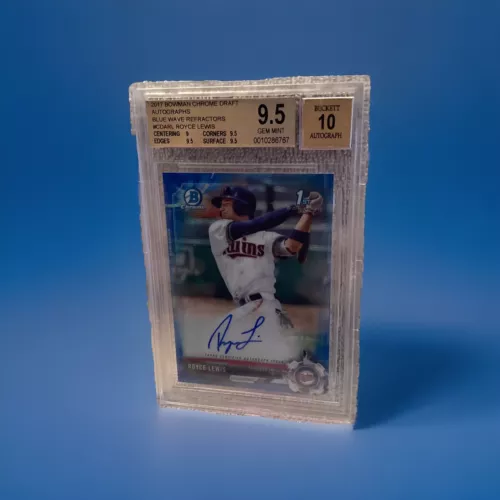 2017 Bowman Draft Chrome Royce Lewis 1st Auto Blue Wave Refractor /150 Bgs 9.5