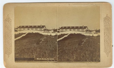 D1056~ MISSOURI   St Louis Prison Work House Stereoview c.1880s   Continent