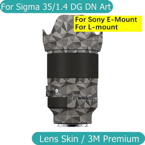 For Sigma ART 35mm F1.4 DG DN Decal Skin Vinyl Wrap Film Camera Lens Sticker