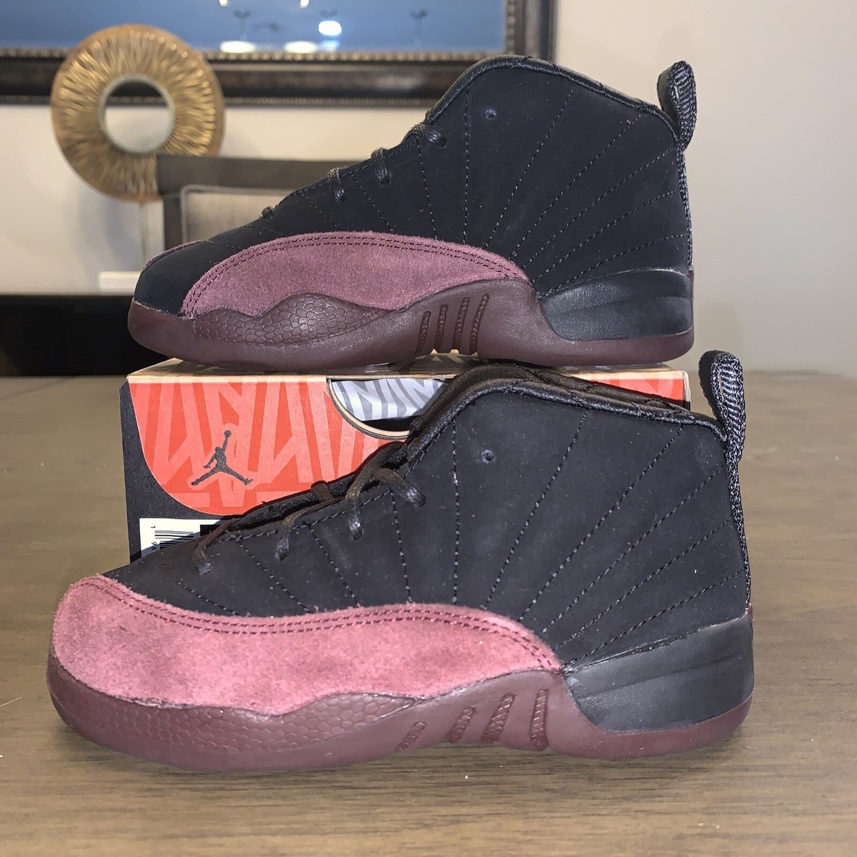 AIR JORDAN 12 RETRO SP x A MA MANIERE BLACK SZ 10C FB2687 AIR JORDAN 12 RETRO SP x A MA MANIERE BLACK SZ 10C FB2687