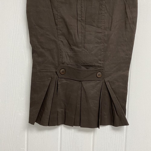 Bebe women's pencil skirt linen blend brown size 6 - Picture 4 of 8