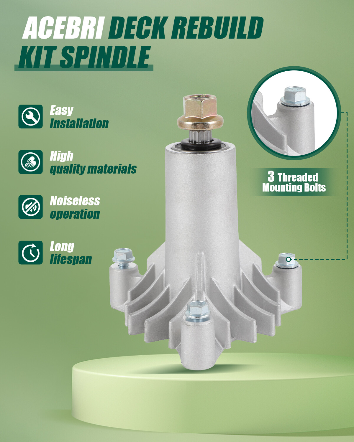 Mandrino A Ponte Tagliaerba Compatibile Con Per Modelli ARTIGIANI - Foto 2