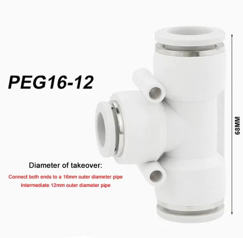 PU/PY/PE Series Tracheal Connector Outer Diameter 4/6/8-16MM For PU/Nylon Hose - Picture 45 of 45