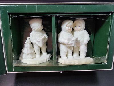 DEPT. 56 SNOWBABIES 7942-1 TWINKLE LITTLE STARS FIGURINES IN ORIGINAL BOX