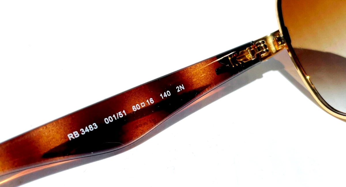 NEW Ray Ban Arista Tortoise Gold Gradient Brown Lens  display picture 3