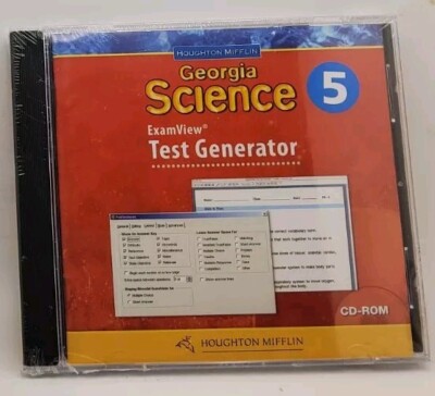 Houghton Mifflin Georgia Science Grade 5 Test Generator CD-ROM, Sealed
