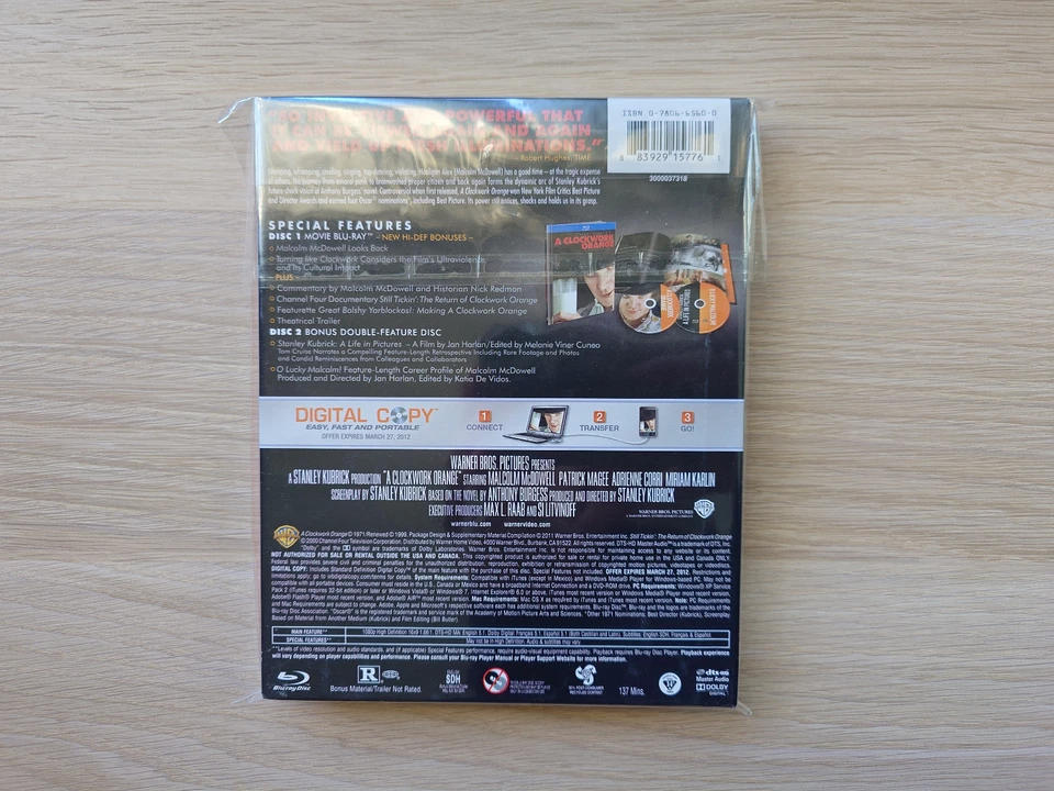 A Clockwork Orange 40th Anniversary Blu-ray Digibook | LIKE NEW - Image 2 of 4