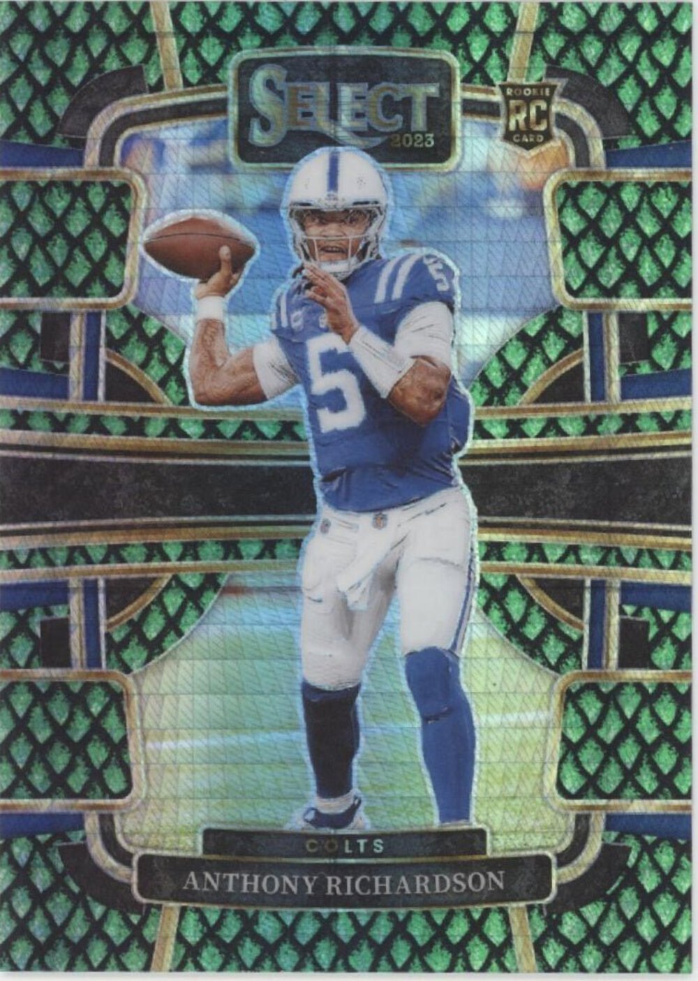 Anthony Richardson 2023 Panini Select Dragon Scale Prizm RC 04/70 #43