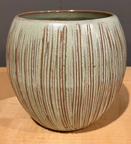 Frankoma T7 Green Coconut Tiki Mug - No Chips or Cracks