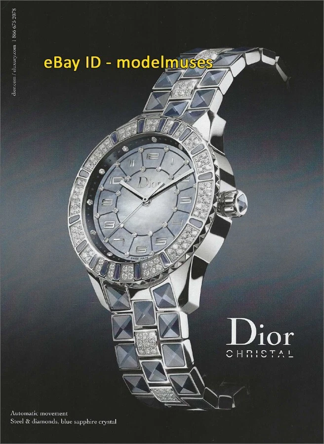 DIOR Christal Watches 1 Page Magazine PRINT AD Fall 2008