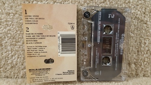 Vintage 1987 Cassette Tape Candlemass Nightfall Metal Blade Records - Picture 2 of 5