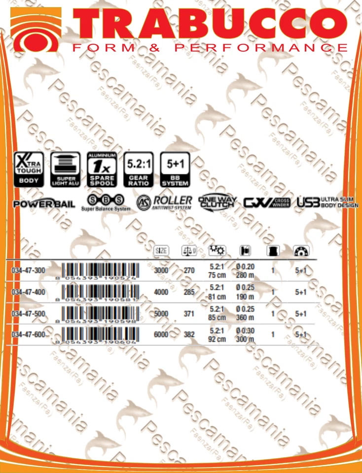 Mulinello Frizione Anteriore TRABUCCO VENGER FD 6000 - Immagine 3 di 4