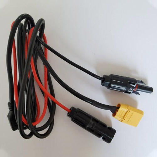 NEW For Photovoltaic Connector Cable XT90 Male Storage Power Supply Solar Cable - Zdjęcie 1 z 4