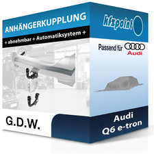 Für Audi Q6 e-tron 04.2024-jetzt G.D.W. Anhängerkupplung abnehmbar neu