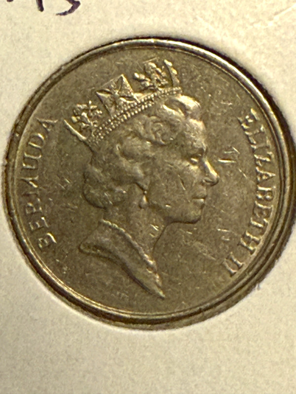 Bermuda 1993 - 5 Cents Coin -  Queen Elizabeth II - Nice Detail - Free Shipping!