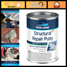 Marine Grade Polyester Repair Putty - Long Strand Fiber Fiberglass Filler for Bo