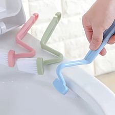 3 Pieces of V-Shaped Toilet Brushes - Wall Mounted, Manual, No Need to Scrub Des