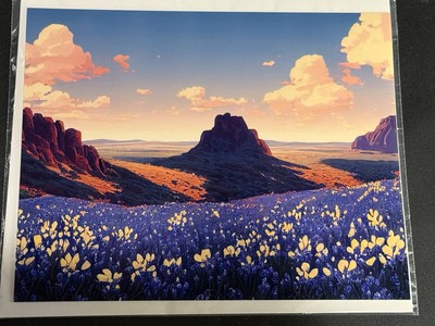 Serene Valley - Artistic 8X10 Collectible Ai Print - unframed