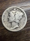 1924 Mercury Dime - Actual Silver Coin Shown Good Shape Same Day Shipping Free