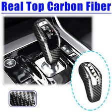 Carbon Fiber Gear Shift Knob Head Cover Trim For Jaguar F-TYPE XEL Land Rover