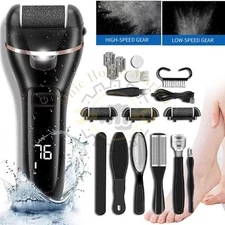 Professional Electric Foot Grinder File Callus Dead Skin Remover Pedicure Kit US