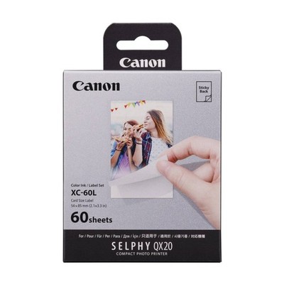 Original Canon XC-60L Tinte & Papier Set, 54 x 85 mm - 60 Drucke (6756C001)