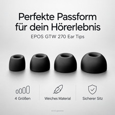 EPOS GTW 270 Ear Tips Ohrstöpsel Ersatz Eartips Aufsätze In-Ear Kopfhörer – Bild 3