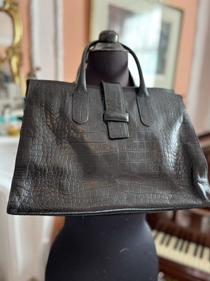 Jaeger Designer Tasche groß schwarz Leder