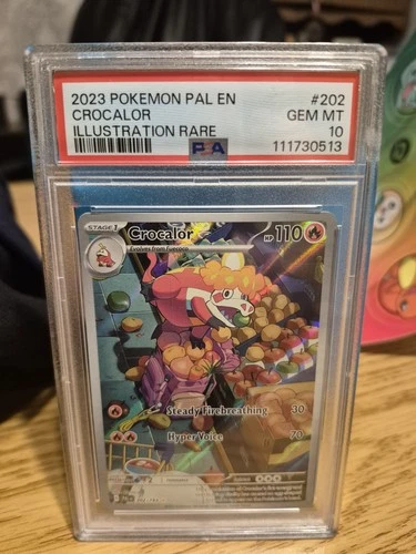 2023 POKEMON PAL EN-PALDEA EVOLVED ILLUSTRATION RARE #202 CROCALOR PSA 10