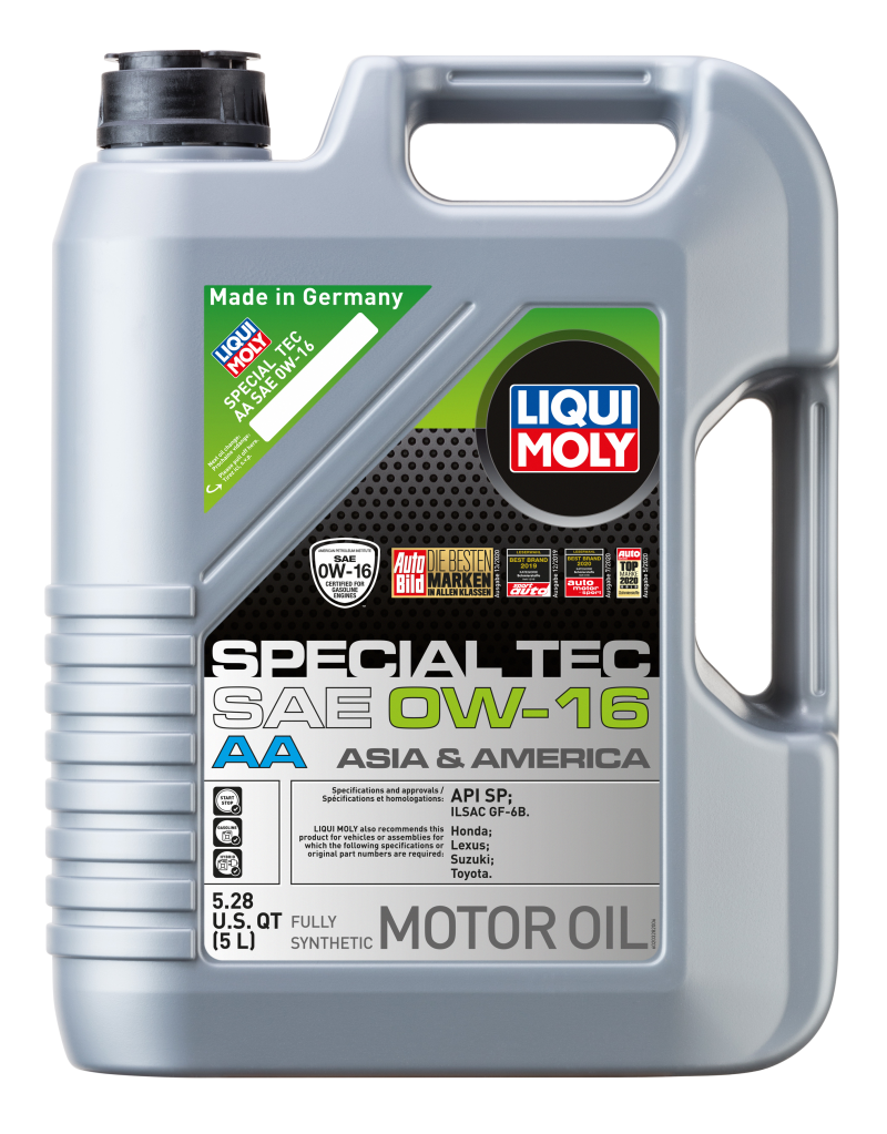 LIQUI MOLY 5L Special Tec AA Motor Oil SAE 0W16 - 20328 - Case of 4