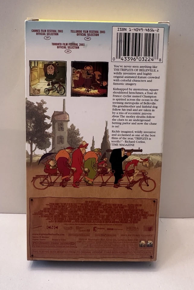 The Triplets of Belleville (VHS, 2004) Foto 2 de 3