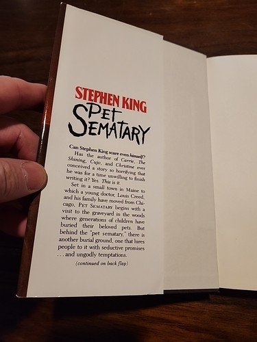 Pet Semetary by Stephen King; HCDJ VG Doubleday 1983 - Picture 4 of 9