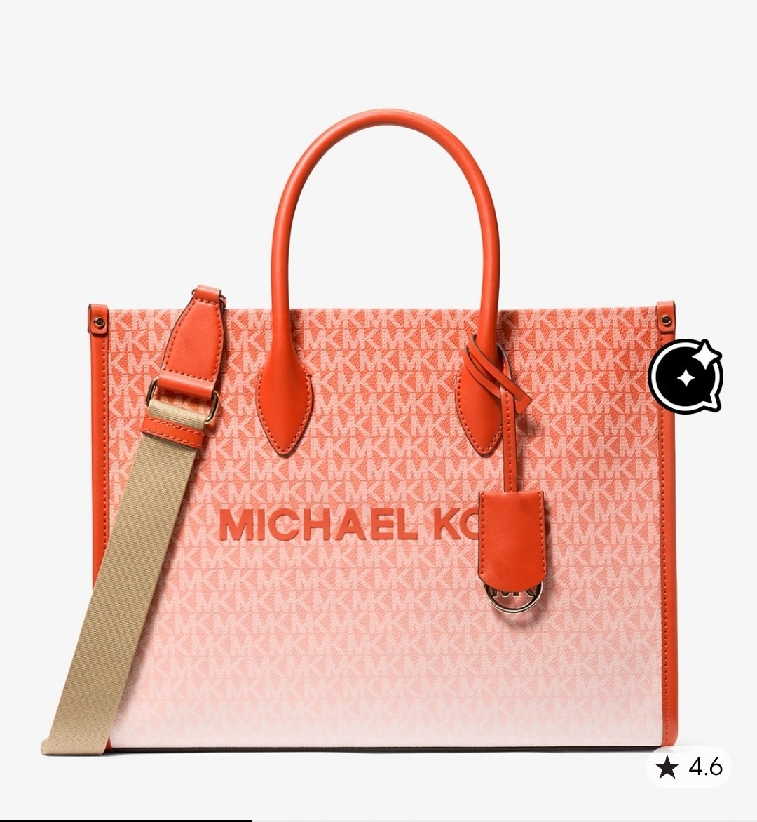 Michael Kors Mirella Women Medium Logo Crossbody Shoulder Tote Bag