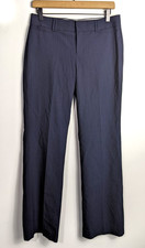 NWT Banana Republic Women's The Logan Fit Trousers Sz 4 Flare Flat Front Striped