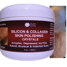 Acne Scars Silicon Collagen Skin Polishing Crystals Gel All Type Scars ALKAVITA
