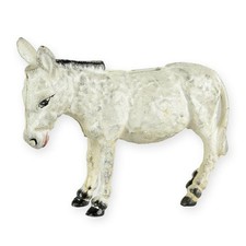 Spardose Esel aus Gusseisen, Höhe 14 cm, A CAST IRON DONKEY BANK