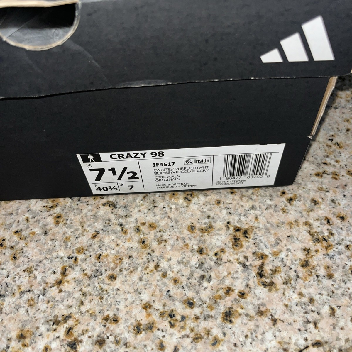 Size 7.5 - Adidas Crazy 98 2024 Home for sale online | eBay