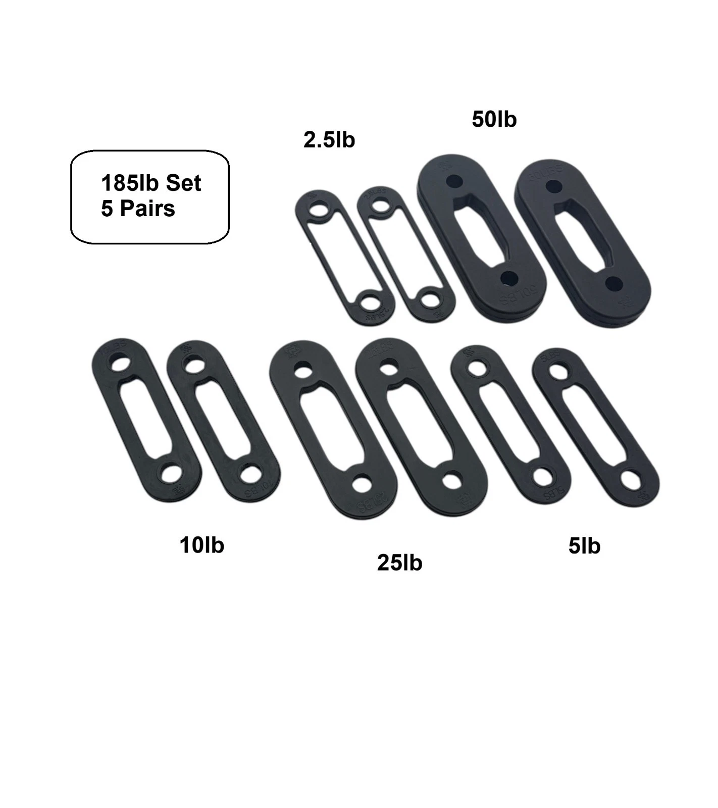185lb Set Resistance Bands for Body by Jake, 5 Pairs: 50lb-25lb-10lb-5lb-2.5lb
Opens in a new window
