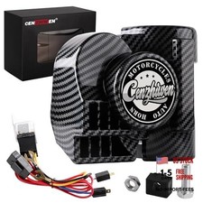 Motorcycle Air Horn Kit 12V 150db Super Loud Car Horn, with Air carbon fibre