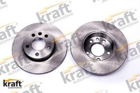 2X Bremsscheibe Kraft 6040300 2 Bremsscheiben Vorderachse Vorne FüR VW