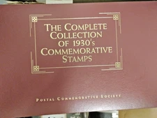 The Complete Collection Of the 1930's Commemorative Stamps  Postal comm. Society
